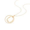 Thumbnail Image 5 of HS Edit MOLTEN 18ct Yellow Gold Plated Sterling Silver Large Double Moulded Circle Pendant