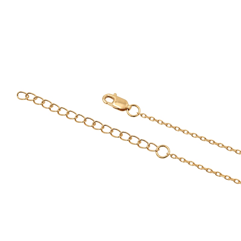 Main Image 3 of HS Edit MOLTEN 18ct Yellow Gold Plated Sterling Silver Moulded Swirl Baroque Pearl Pendant Necklace
