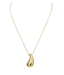 HS Edit TEARDROP 18ct Yellow Gold Plated Large Teardrop Pendant Necklace