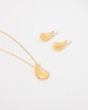 Thumbnail Image 4 of HS Edit TEARDROP 18ct Yellow Gold Plated Large Teardrop Pendant Necklace