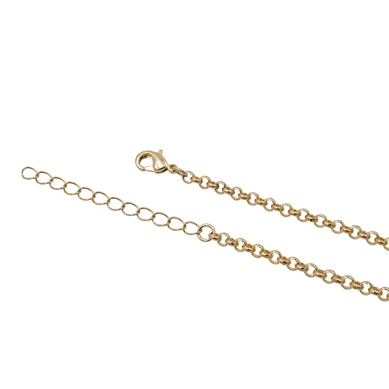 Main Image 3 of HS Edit T-BAR 18ct Yellow Gold Plated Large Cubic Zirconia T-Bar Pendant Necklace