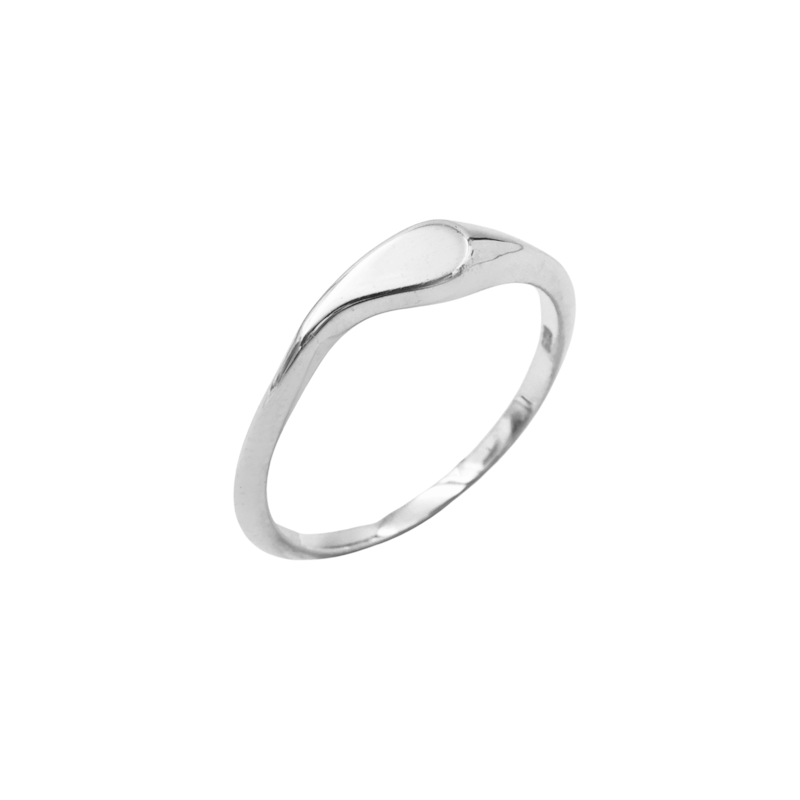 Main Image 2 of HS Edit TEARDROP Sterling Silver Teardrop Ring
