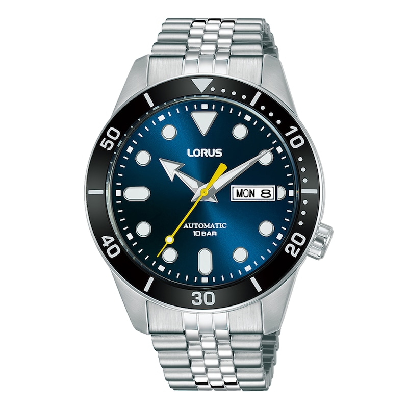 Lorus Sports Automatic Men's Blue Dial Stainless Steel Bracelet Watch