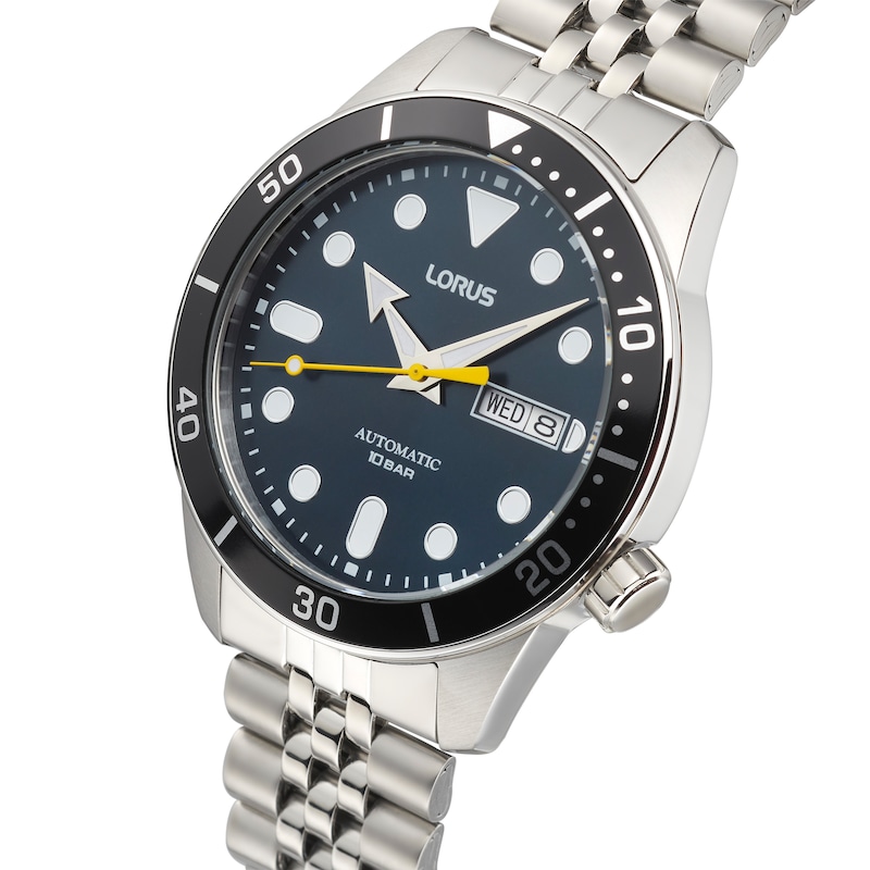 Main Image 2 of Lorus Sports Automatic Men's Blue Dial Stainless Steel Bracelet Watch