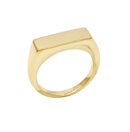 HS Edit T-BAR 18ct Yellow Gold Plated Sterling Silver T-Bar Ring