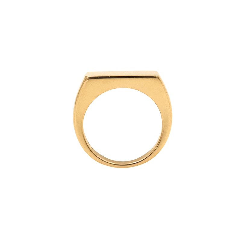 Main Image 2 of HS Edit T-BAR 18ct Yellow Gold Plated Sterling Silver T-Bar Ring