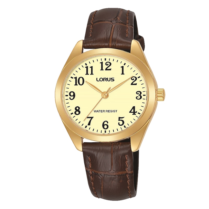 Lorus Dress Ladies' Brown Leather Strap Watch