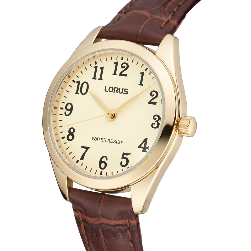 Lorus Dress Ladies' Brown Leather Strap Watch