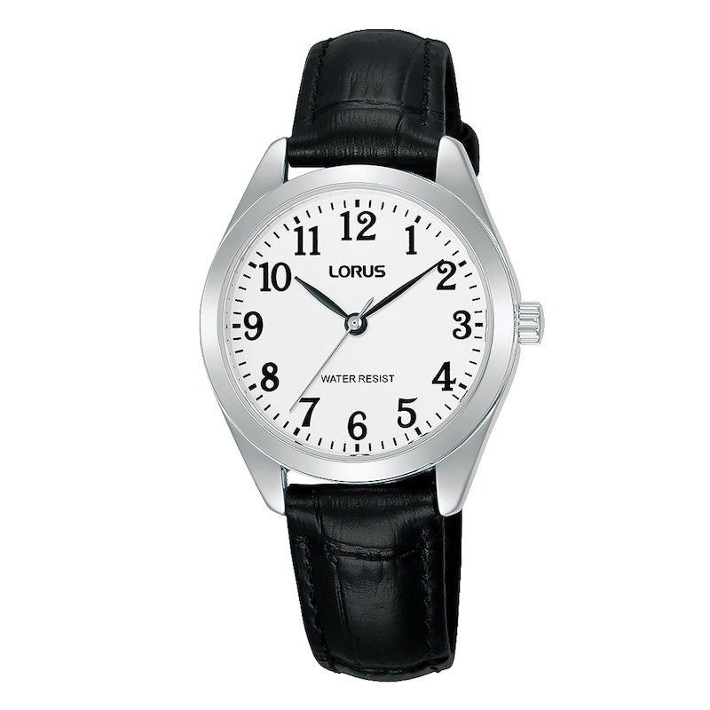 Main Image 1 of Lorus Dress Ladies' Black Leather Strap Watch