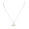 Thumbnail Image 1 of HS Edit ORGANIC 18ct Yellow Gold Plate & Sterling Silver Organic T-Bar Pendant Necklace
