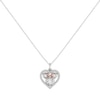 Thumbnail Image 1 of Disney Sterling Silver Minnie Mouse Stone Set Heart Pendant Necklace