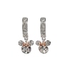 Thumbnail Image 1 of Disney Minnie Mouse Sterling Silver Crystal Sparkle Hoop Earrings