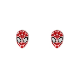Disney Marvel Spiderman Sterling Silver Enamel Earrings
