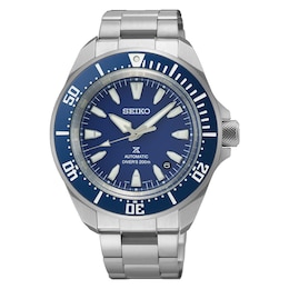 Seiko Prospex 4R Men's Compact Mechanical Cobalt Blue Dial Stainless Steel Diver's Watch
