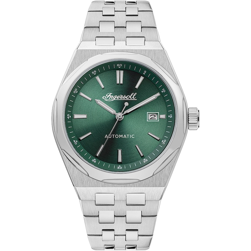 Main Image 1 of Ingersoll 1892 The Rider Automatic Men's Green Dial Stainless Steel Bracelet Watch