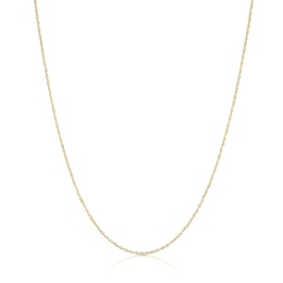 Silver & 9ct Gold Bonded Singapore Chain 18"