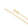 Thumbnail Image 3 of Sterling Silver & 9ct Yellow Gold Bonded Singapore Chain 18"