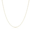 Thumbnail Image 1 of Sterling Silver & 9ct Yellow Gold Bonded Figaro Chain 18"