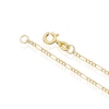 Thumbnail Image 3 of Sterling Silver & 9ct Yellow Gold Bonded Figaro Chain 18"