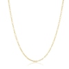 Thumbnail Image 1 of Sterling Silver & 9ct Yellow Gold Bonded Paperlink Chain 18"