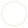 Thumbnail Image 2 of Sterling Silver & 9ct Yellow Gold Bonded Paperlink Chain 18"