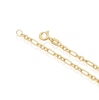 Thumbnail Image 3 of Sterling Silver & 9ct Yellow Gold Bonded Paperlink Chain 18"