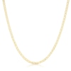 Thumbnail Image 1 of Sterling Silver & 9ct Yellow Gold Bonded Anchor Chain 18"