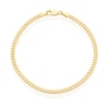 Thumbnail Image 1 of Silver & 9ct Gold Bonded Miami Bracelet 7.25"