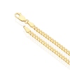 Thumbnail Image 3 of Silver & 9ct Gold Bonded Miami Bracelet 7.25"