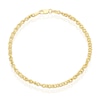 Thumbnail Image 1 of Silver & 9ct Gold Bonded Stereo Bracelet 7.25"