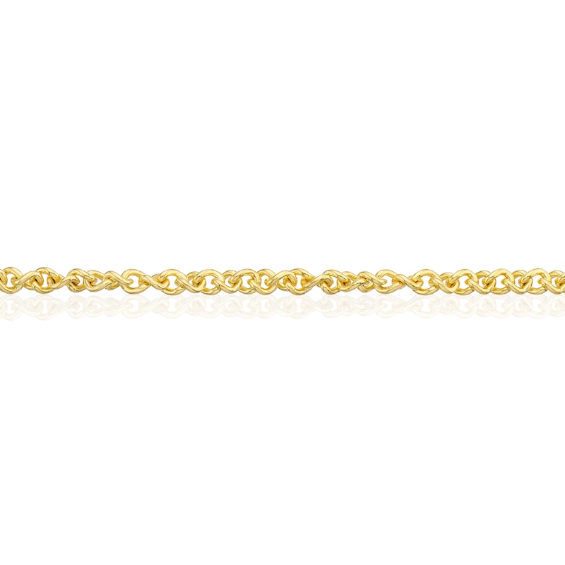 Main Image 2 of Silver & 9ct Gold Bonded Stereo Bracelet 7.25"