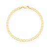 Thumbnail Image 1 of Silver & 9ct Gold Bonded Anchor Bracelet 7.25"
