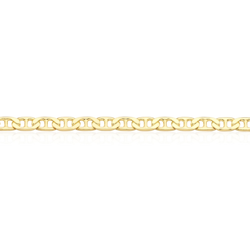 Main Image 2 of Silver & 9ct Gold Bonded Anchor Bracelet 7.25"