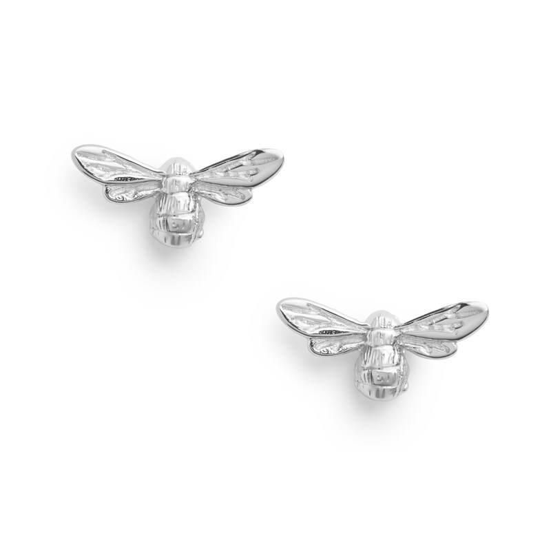 Olivia Burton Lucky Bee Silver Stud Earrings