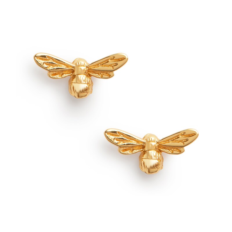 Main Image 1 of Olivia Burton Lucky Bee Yellow Gold Tone Stud Earrings
