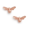 Olivia Burton Lucky Bee Rose Gold Tone Stud Earrings