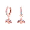 Thumbnail Image 0 of Olivia Burton Rainbow Bee Rose Gold Tone Hoop Earrings