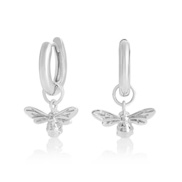 Olivia Burton Lucky Bee Sterling Silver Huggie Hoop Earrings