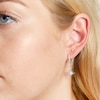 Thumbnail Image 3 of Olivia Burton Moon & Star Sterling Silver Huggie Hoop Earrings