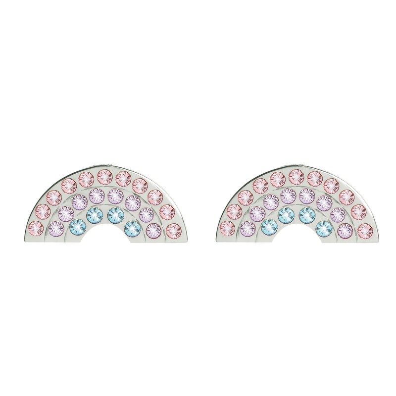 Olivia Burton Rainbow Silver Stud Earrings