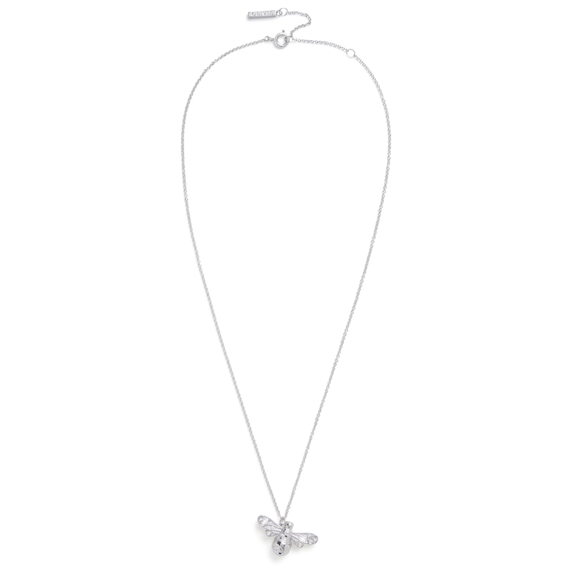 Main Image 2 of Olivia Burton Rhodium Plated Sparkle Bee Pendant