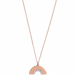 Olivia Burton Rainbow Rose Gold Tone Pendant