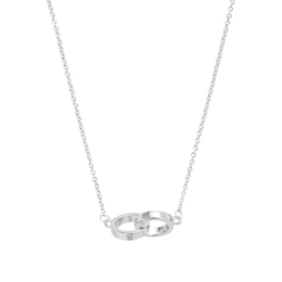Olivia Burton Classic Sterling Silver Interlink Necklace