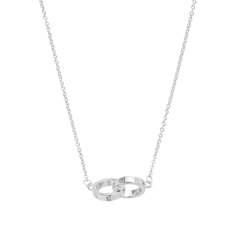 Olivia Burton Classic Sterling Silver Interlink Necklace