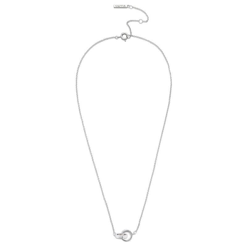 Olivia Burton Classic Sterling Silver Interlink Necklace