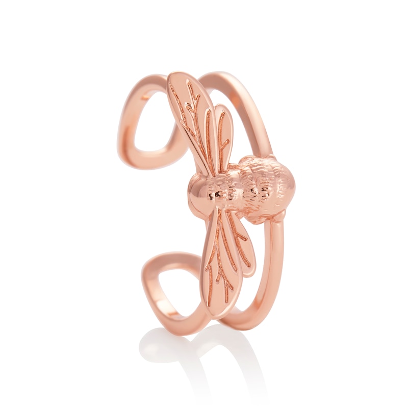 Olivia Burton Lucky Bee Rose Gold Tone Ring