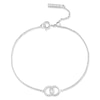 Thumbnail Image 1 of Olivia Burton Bejewelled Interlink Silver Bracelet