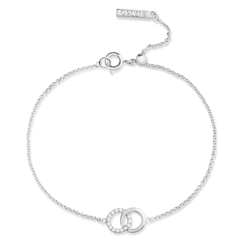 Main Image 1 of Olivia Burton Bejewelled Interlink Silver Bracelet