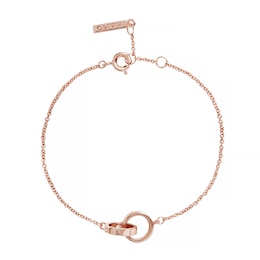 Olivia Burton Rose Gold Tone The Classics Chain Bracelet