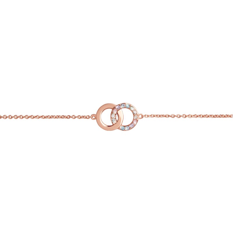 Olivia Burton Classics Rainbow Rose Gold Tone Bracelet